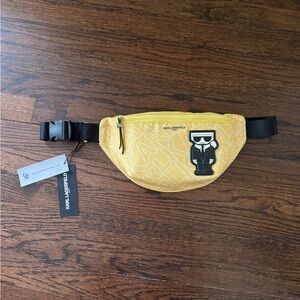 KARL LAGERFELD AMOUR $100 NYLON BELT BAG FANNY PACK-MULTI POCKET